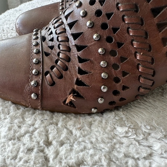 Brighton Manet leather studded slip on heeled mules - Picture 6 of 10